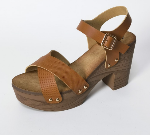 Dame-sandaler i mintgrøn, beige og brun, komfortable, holdbare, moderne design, blød sål
