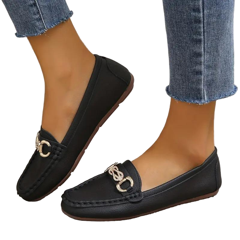 Naisten nahkaiset loaferit, mukava slip-on, laadukas nahkamateriaali, klassinen muotoilu, ajaton tyyli, monikäyttöiset.