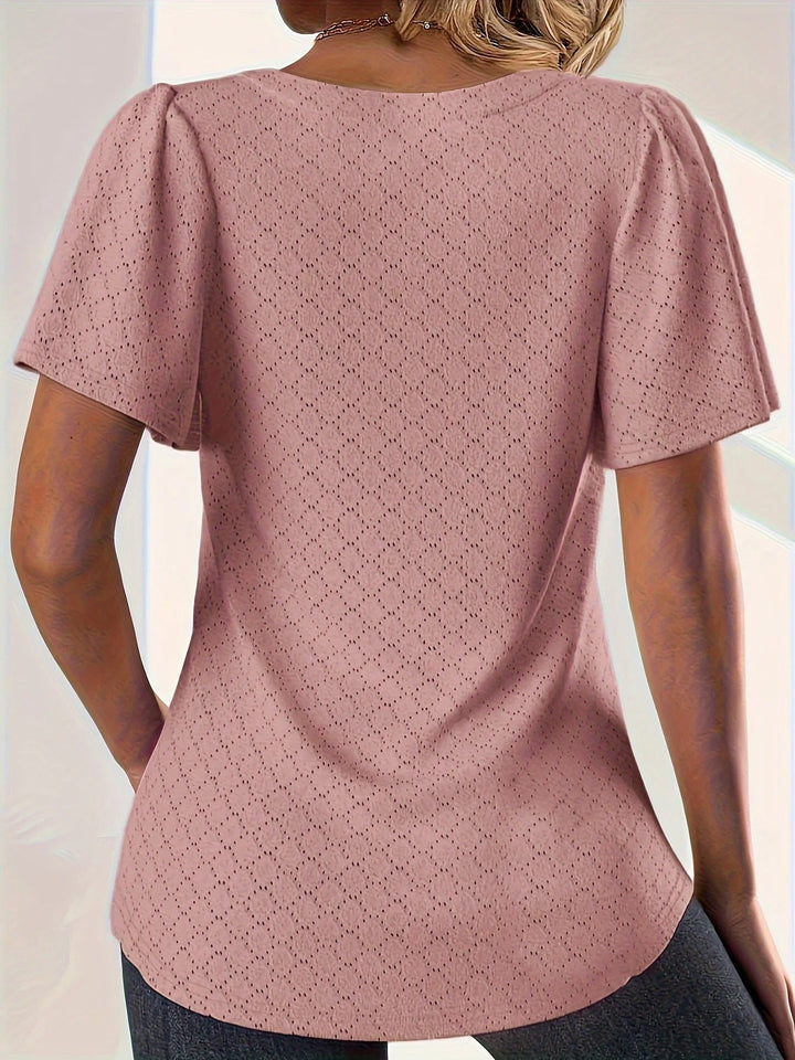 Dame Hollow Flounce Halterneck Top - Grøn, M