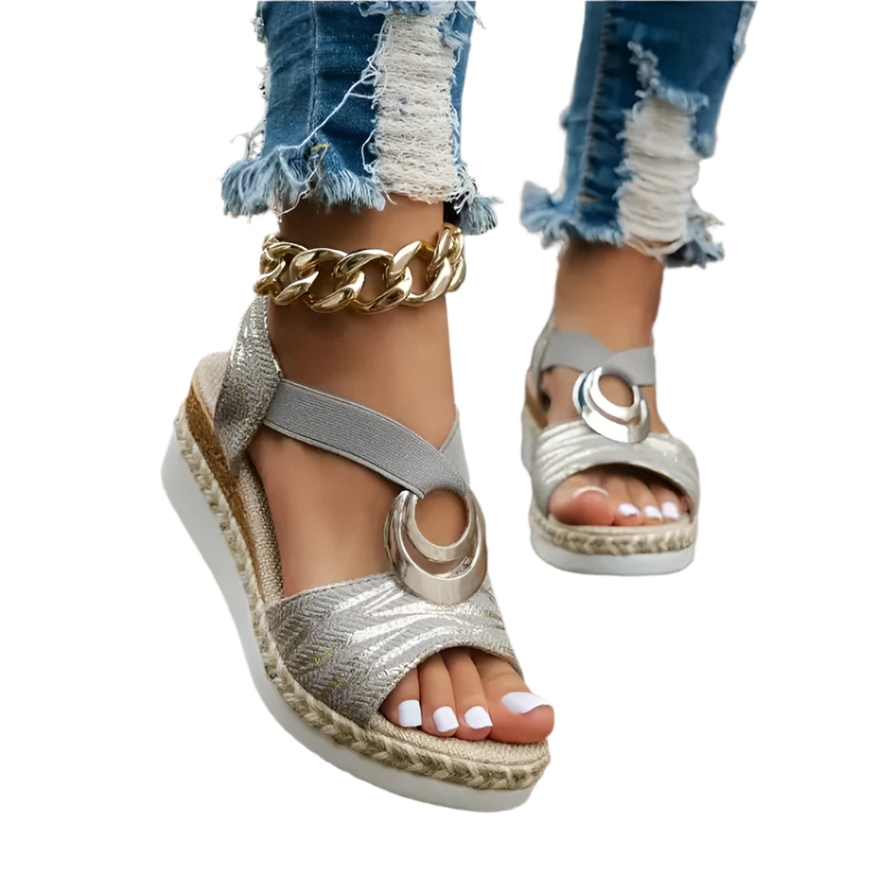 Damen ortopædiske sandaler med åndbart materiale, ergonomisk design, støttende såler, flere farver.