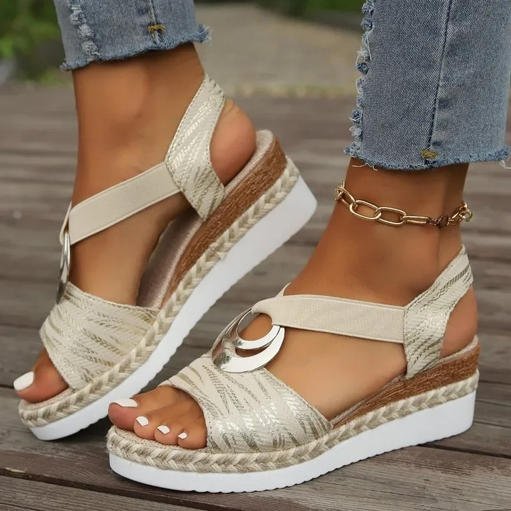 Damen ortopædiske sandaler med åndbart materiale, ergonomisk design, støttende såler, flere farver.