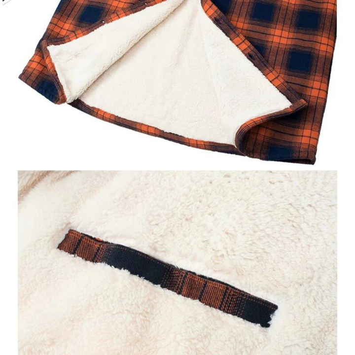 Dame tyk ternet jakke med hætte, foret med varm fleece, lynlås foran, ideel til efterår og vinter.