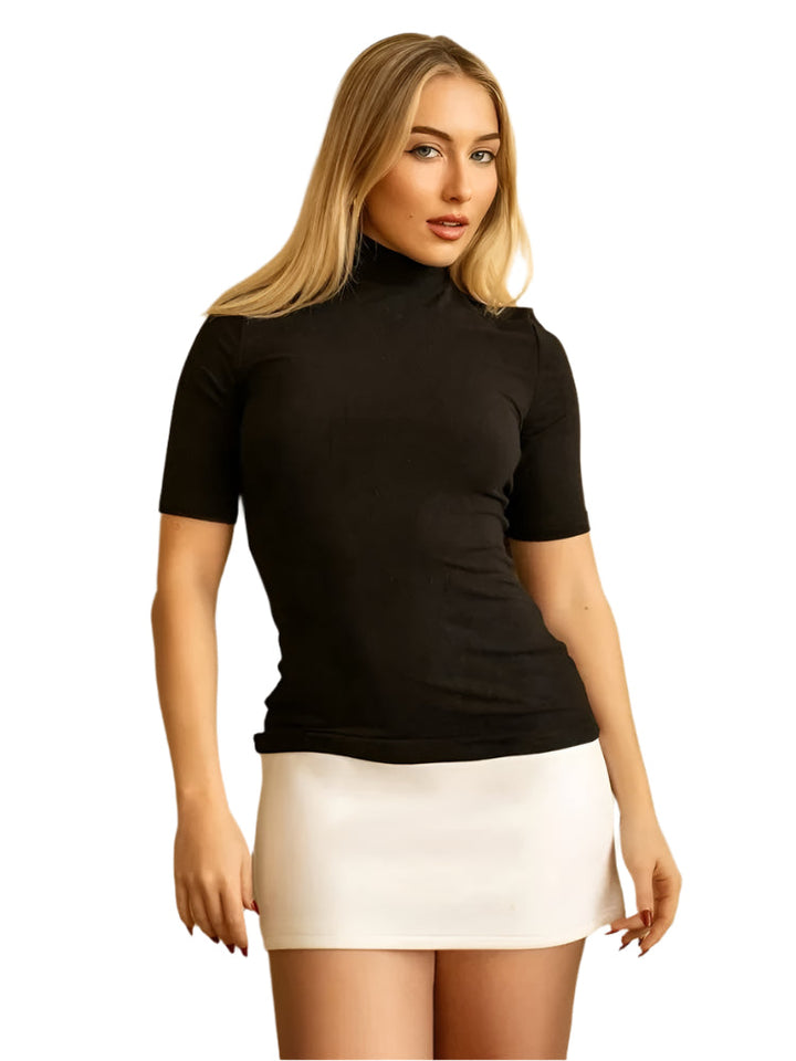 Dame patchwork bodycon kjole med korte ærmer, kontrastfarver, figursyet pasform, åndbart og elastisk stof