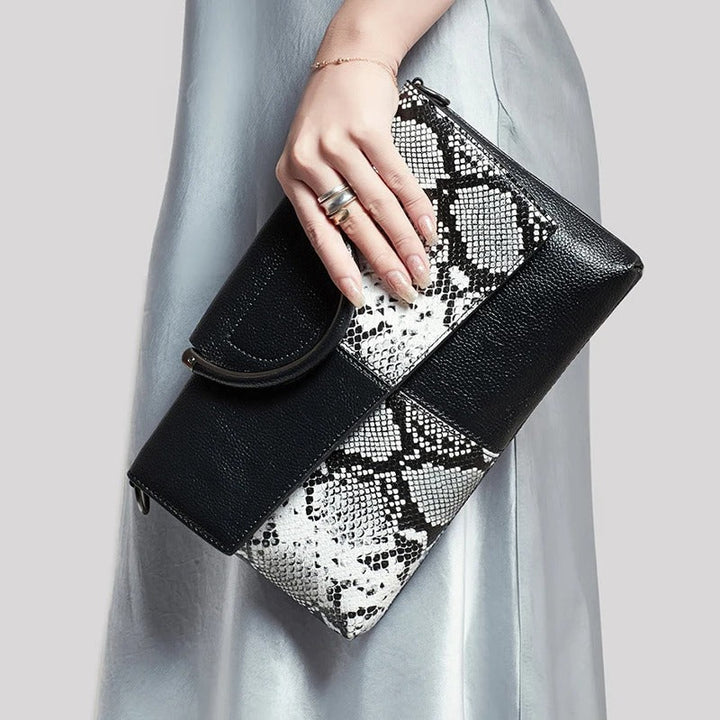 Dame crossbody håndtaske, minimalistisk design, pudderblød tone, krydset skulderrem