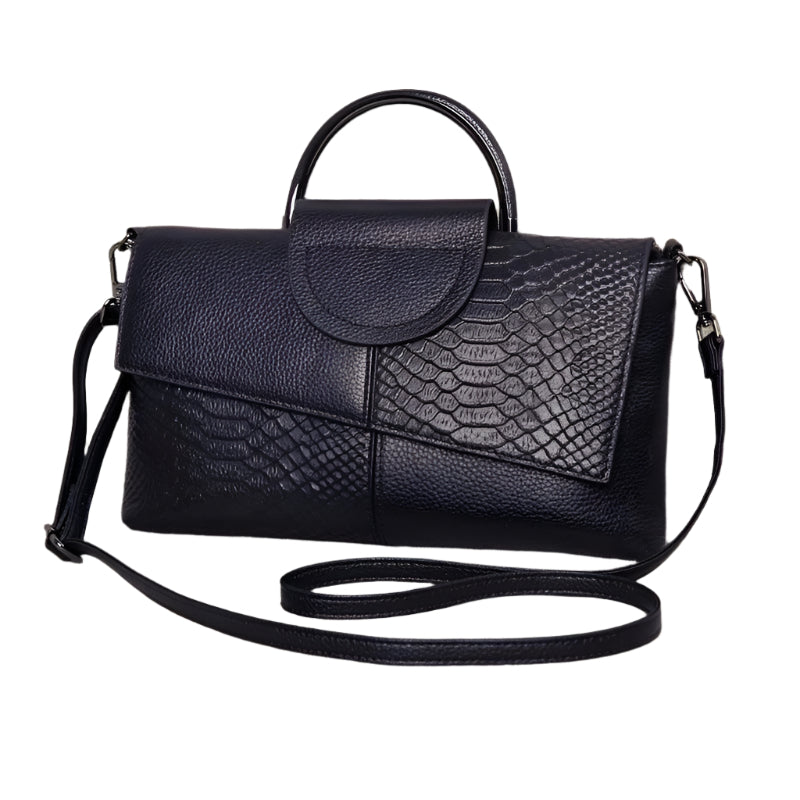 Dame crossbody håndtaske, minimalistisk design, pudderblød tone, krydset skulderrem