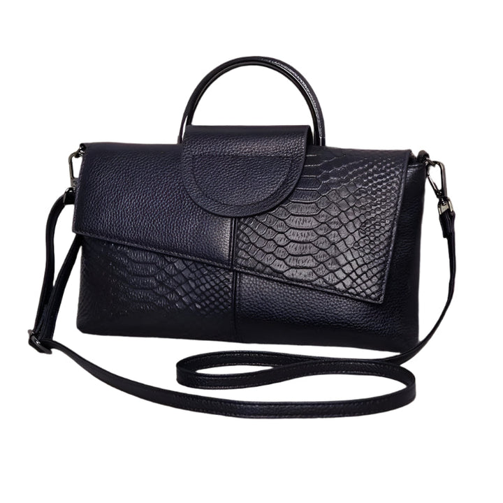 Dame crossbody håndtaske, minimalistisk design, pudderblød tone, krydset skulderrem