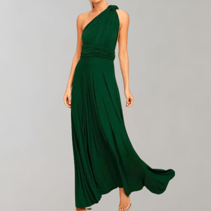 Dame Maxi Kjole Langærmet Alsidi<span style="display: none;">k stil, elegant feminin silhuet, alsidigt design, blødt åndbart stof.</span>
