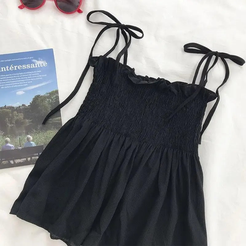 Dame Cropped Top med Plisseret Detalje og Halterneck, trendy halterneck, blødt stof, sommerstil, kort top