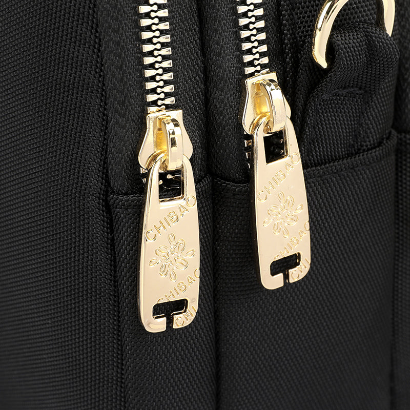 Dame Rød Vandtæt Skuldertaske, Nylon, Multifarvet, Justerbar Rem, Moderne, Praktisk Design.