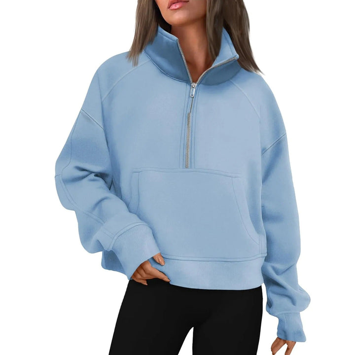 Naisten pystykauluksinen fleece-villatakki, pehmeä ja lämmin. Sopii arkeen tai retkeilyyn, saatavilla eri väreissä.
