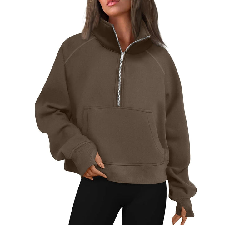 Naisten pystykauluksinen fleece-villatakki, pehmeä ja lämmin. Sopii arkeen tai retkeilyyn, saatavilla eri väreissä.