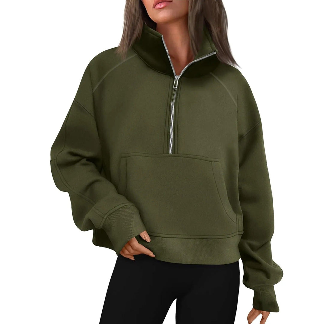 Naisten pystykauluksinen fleece-villatakki, pehmeä ja lämmin. Sopii arkeen tai retkeilyyn, saatavilla eri väreissä.