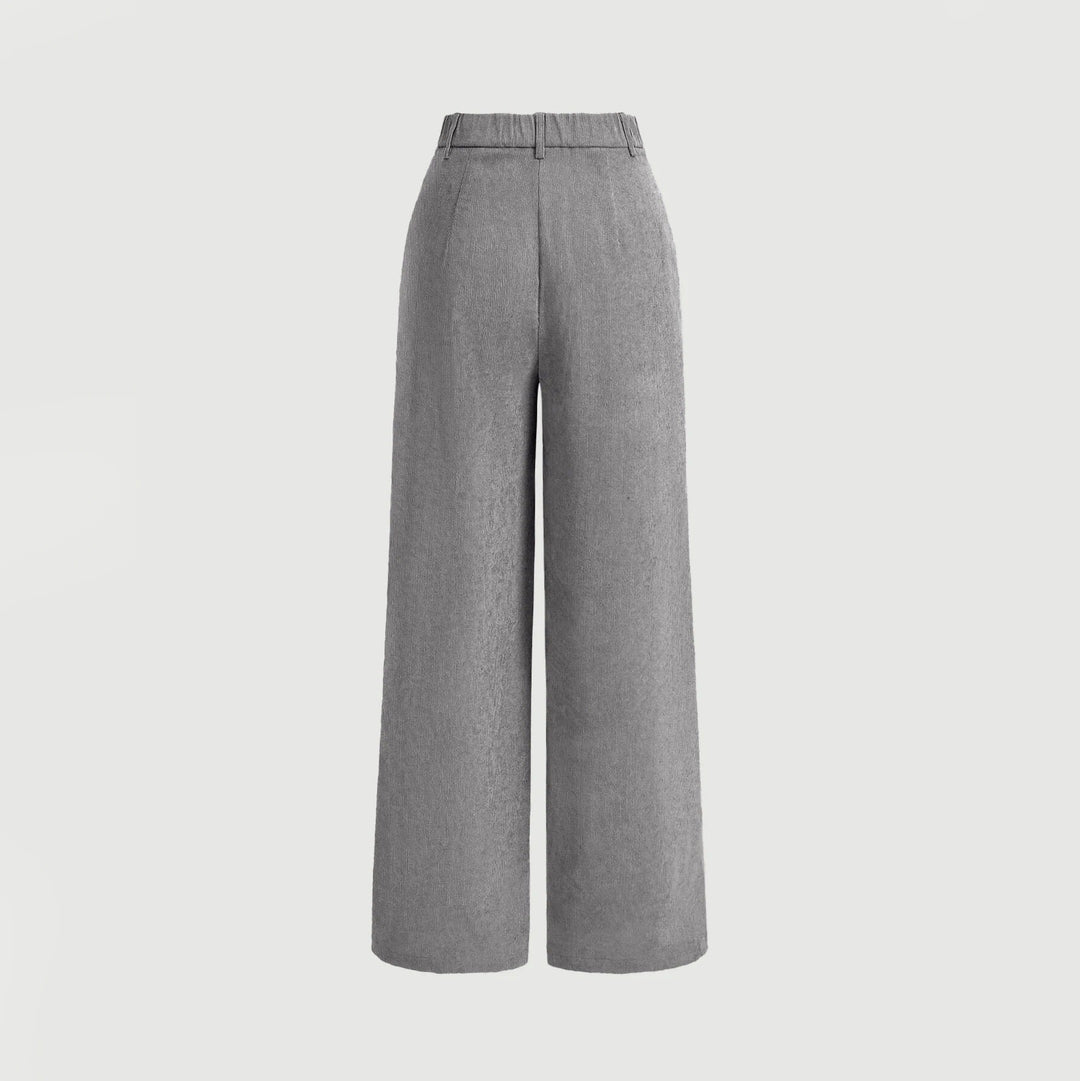Dame retro bukser, vintage stil, multifarvet; naturlig talje, praktiske lommer.