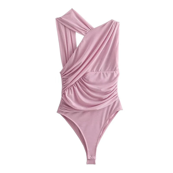 Dame off-shoulder tylstop, let tylstof, off-shoulder design, fremhæver skuldrene.