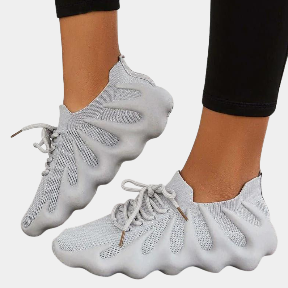 Naisten tyylikkäät hengittävät sneakers, beige sävy, kestävä päällinen, ergonominen muotoilu, urbaaniin ja aktiiviseen tyylii