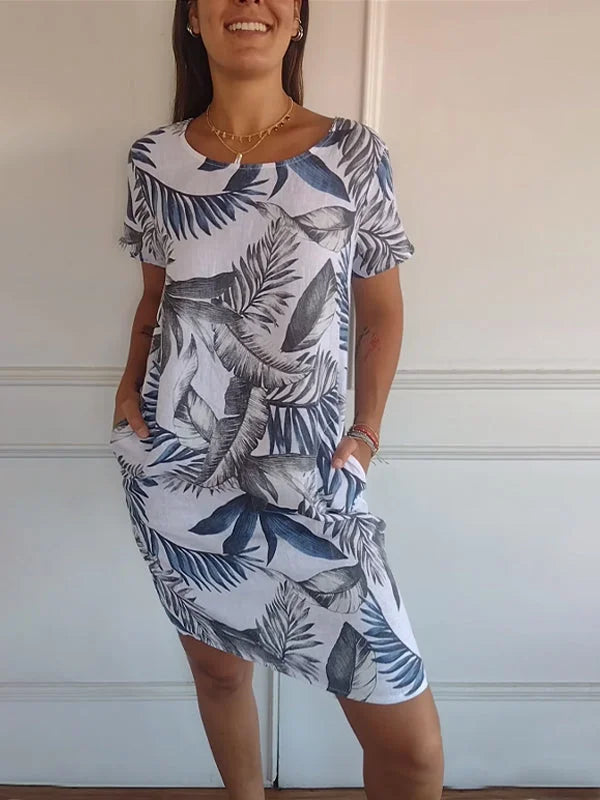 Dame elegant to-delt sæt i beige, moderne snit, tidløst look, behageligt hele dagen.