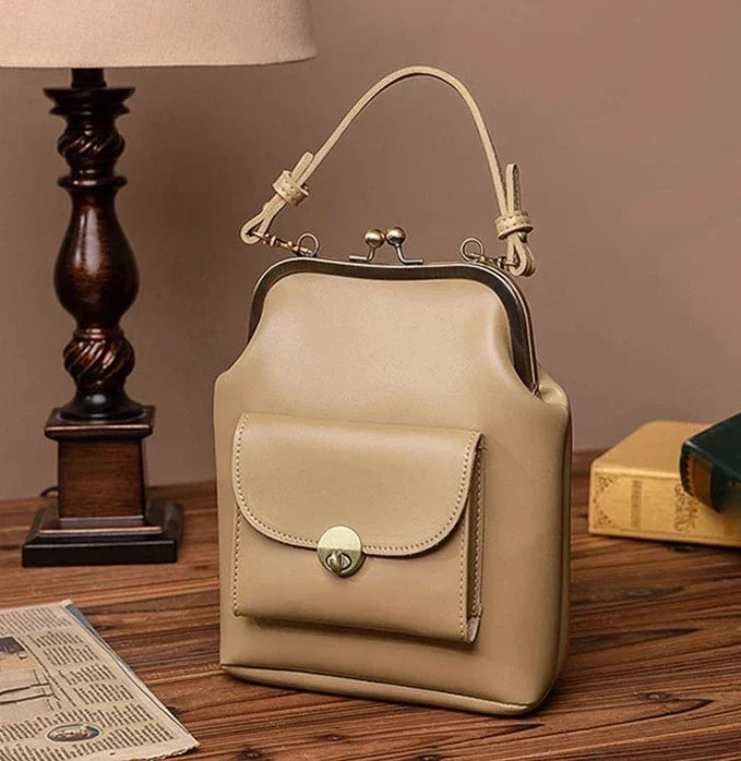 Dame stilfuld kunstlæder crossbody taske, sofistikeret spænde, hverdags- og festbrug, sort