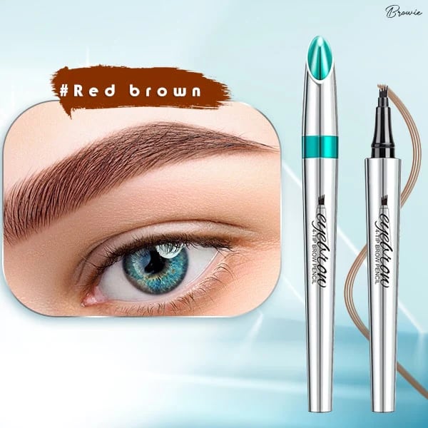 Naisten vedenkestävä 3D microblading kulmakynä, neljän haarukan tarkkuus, tarkat ja aidot kulmakarvat.