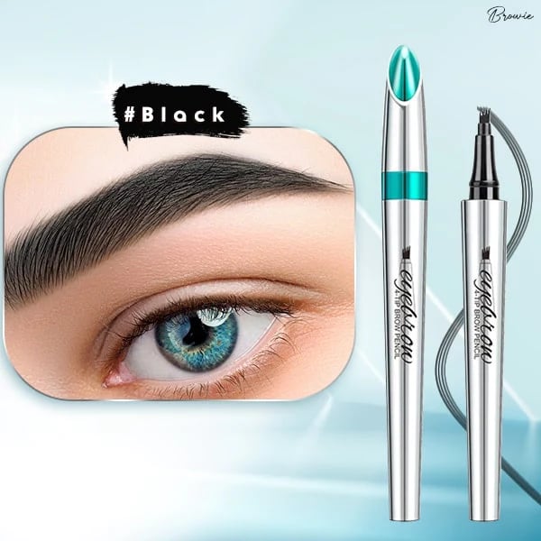 Naisten vedenkestävä 3D microblading kulmakynä, neljän haarukan tarkkuus, tarkat ja aidot kulmakarvat.