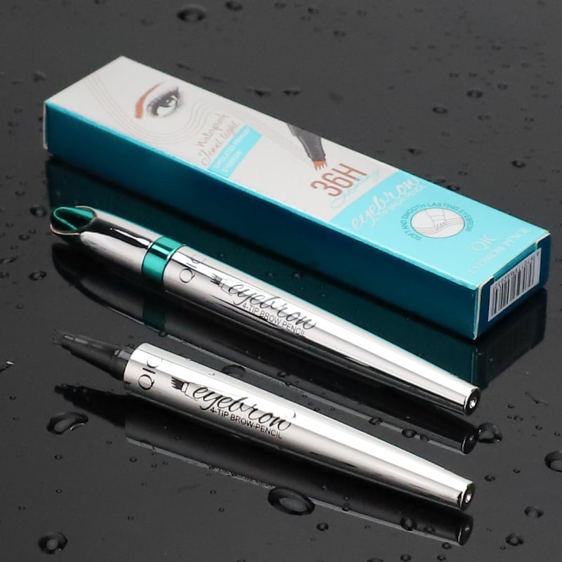 Naisten vedenkestävä 3D microblading kulmakynä, neljän haarukan tarkkuus, tarkat ja aidot kulmakarvat.