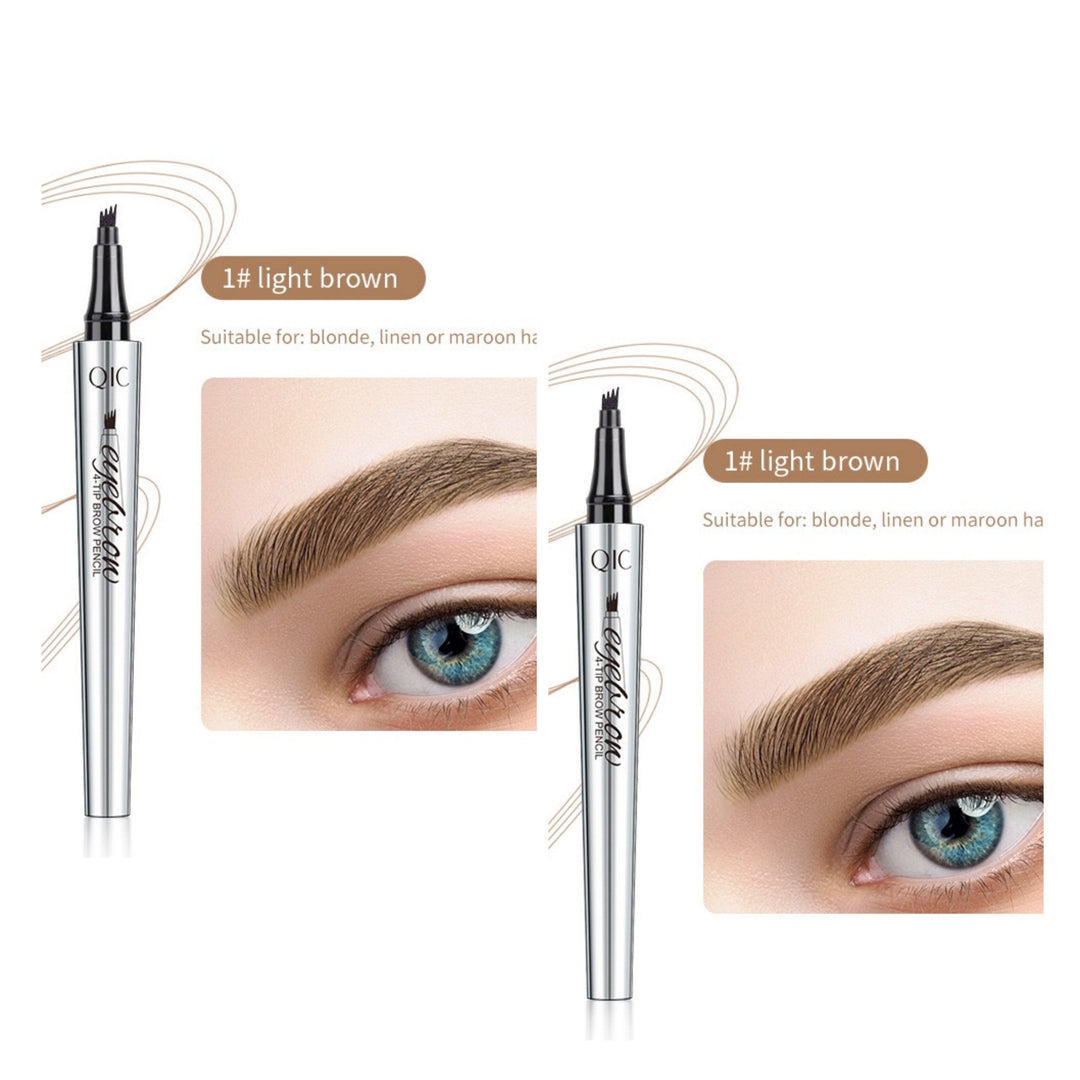 Naisten vedenkestävä 3D microblading kulmakynä, neljän haarukan tarkkuus, tarkat ja aidot kulmakarvat.
