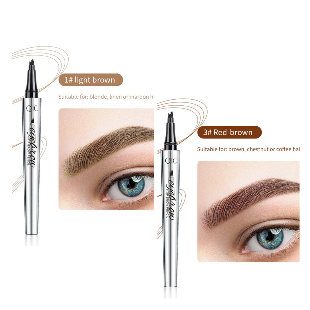 Naisten vedenkestävä 3D microblading kulmakynä, neljän haarukan tarkkuus, tarkat ja aidot kulmakarvat.