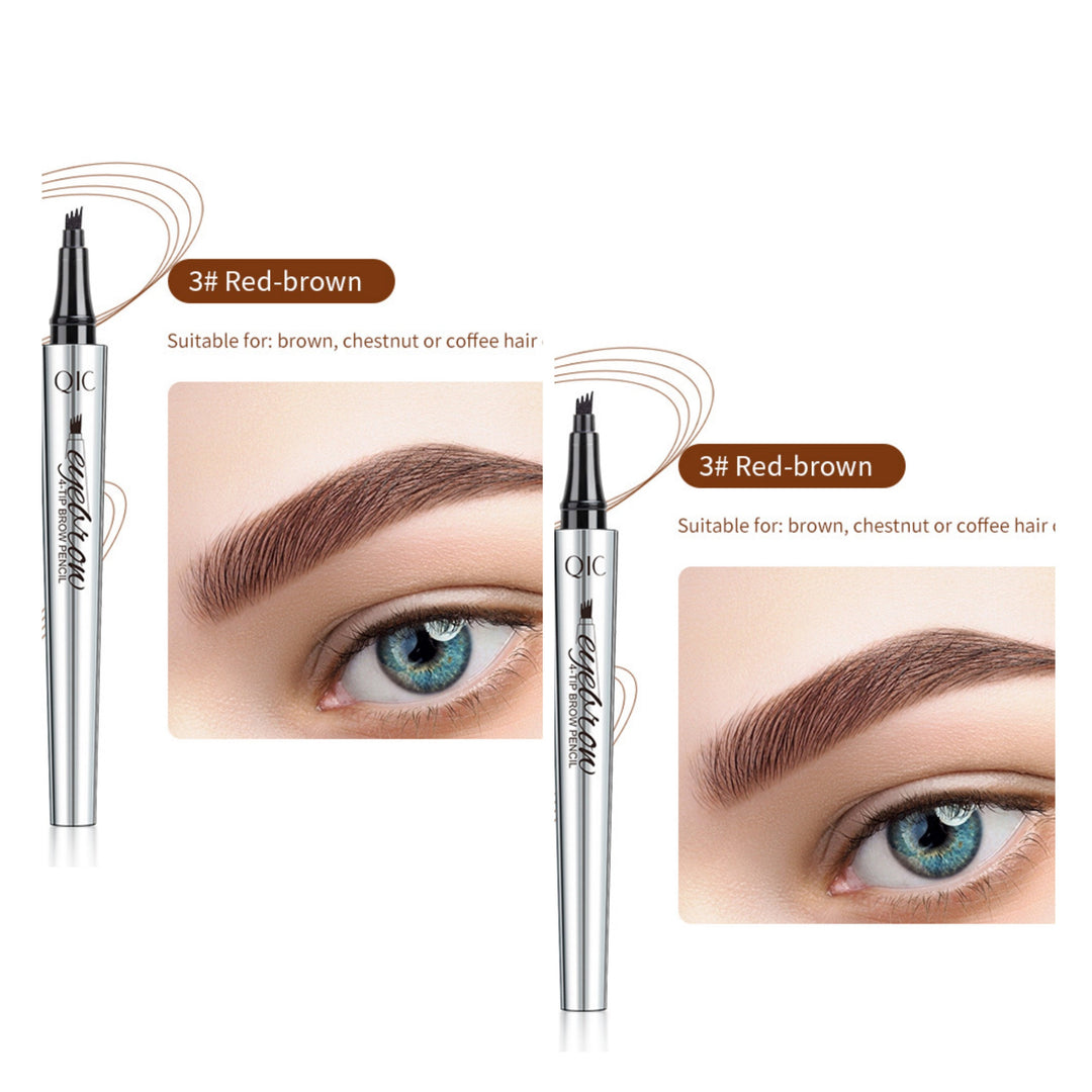 Naisten vedenkestävä 3D microblading kulmakynä, neljän haarukan tarkkuus, tarkat ja aidot kulmakarvat.