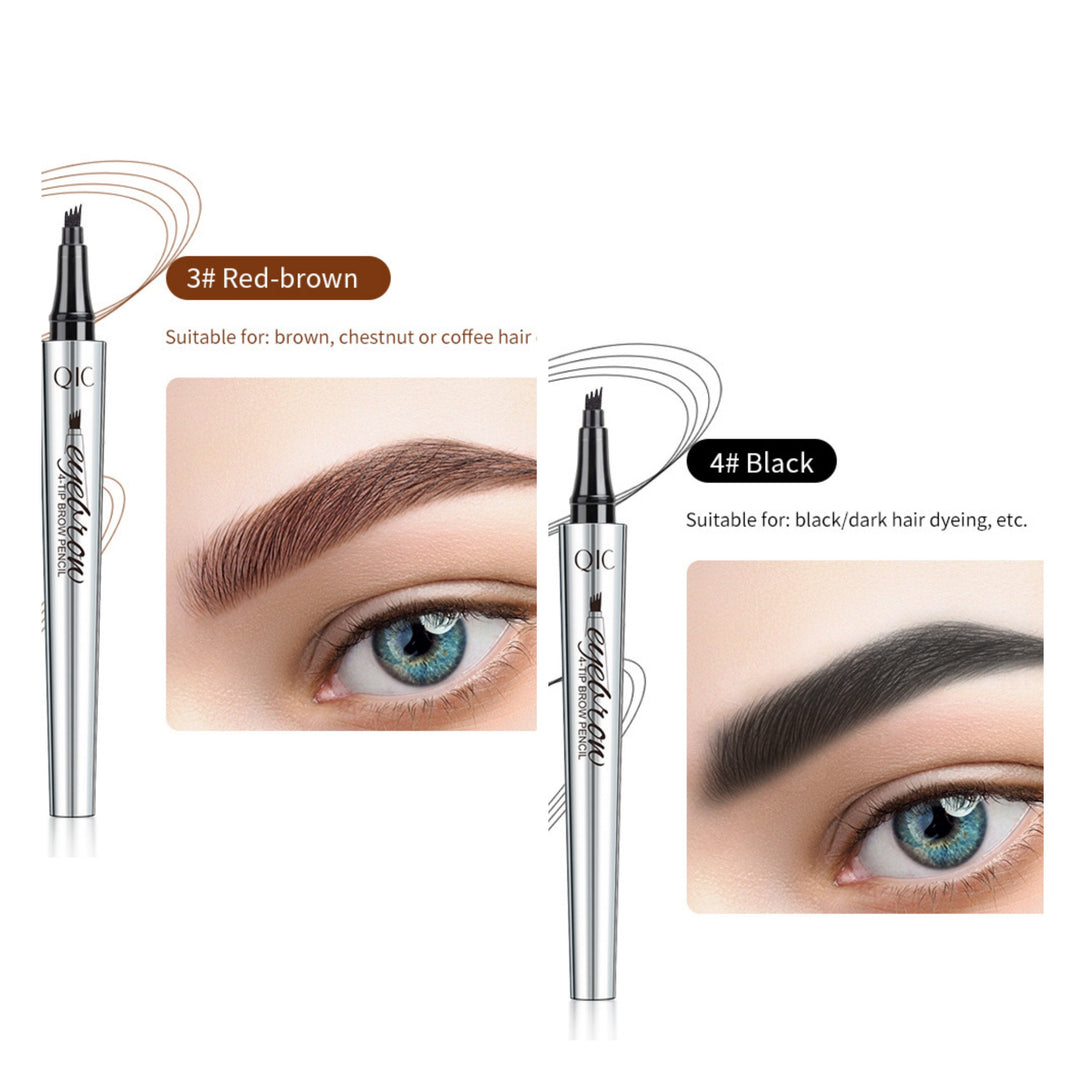 Naisten vedenkestävä 3D microblading kulmakynä, neljän haarukan tarkkuus, tarkat ja aidot kulmakarvat.