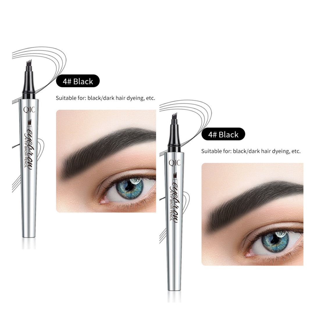 Naisten vedenkestävä 3D microblading kulmakynä, neljän haarukan tarkkuus, tarkat ja aidot kulmakarvat.