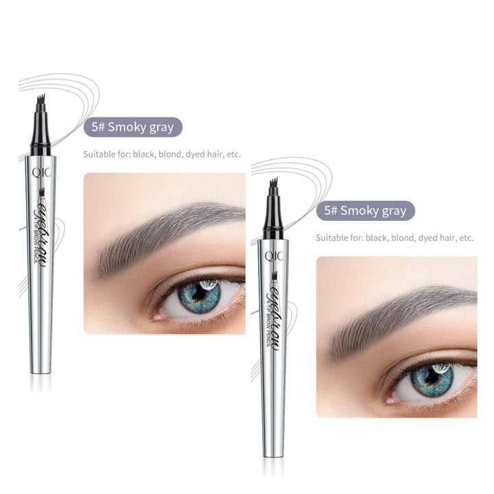 Naisten vedenkestävä 3D microblading kulmakynä, neljän haarukan tarkkuus, tarkat ja aidot kulmakarvat.