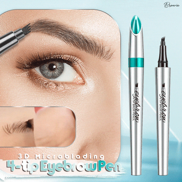 Naisten vedenkestävä 3D microblading kulmakynä, neljän haarukan tarkkuus, tarkat ja aidot kulmakarvat.