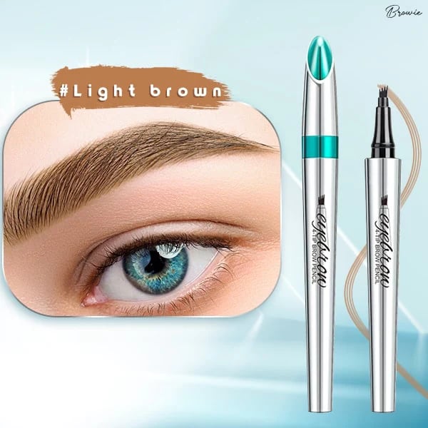 Naisten vedenkestävä 3D microblading kulmakynä, neljän haarukan tarkkuus, tarkat ja aidot kulmakarvat.