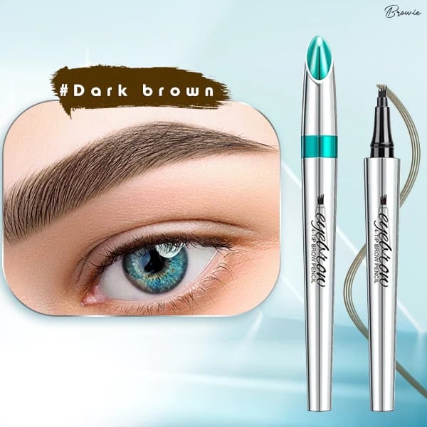 Naisten vedenkestävä 3D microblading kulmakynä, neljän haarukan tarkkuus, tarkat ja aidot kulmakarvat.