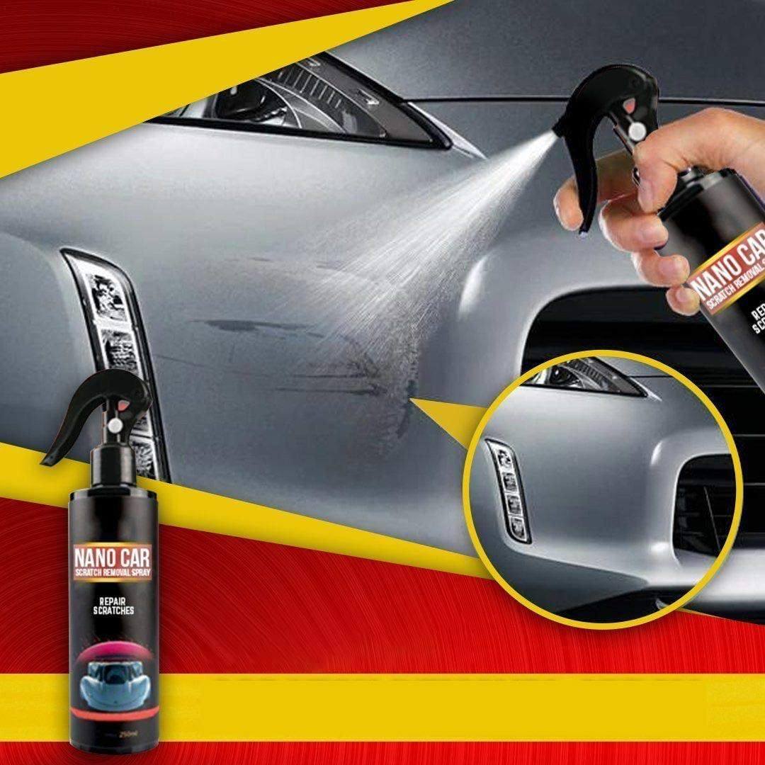 Bilridse reparationsspray med nanoteknologi, klar væske, praktisk sprayflaske, til fejlfri bilglans.