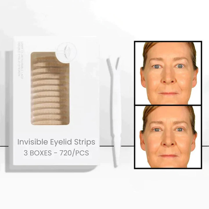 Kvinders usynlige øjenlågsløfter, tyndt og diskret look, naturligt smukke øjenlåg, højkvalitets materiale