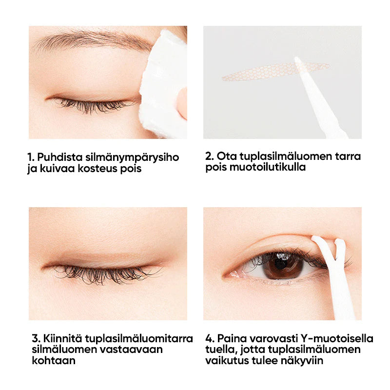 Kvinders usynlige øjenlågsløfter, tyndt og diskret look, naturligt smukke øjenlåg, højkvalitets materiale