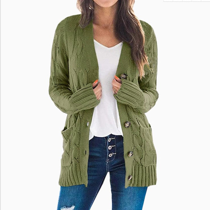 Dame lang afslappet cardigan, flere farvemuligheder, blødt materiale, perfekt til kølige dage