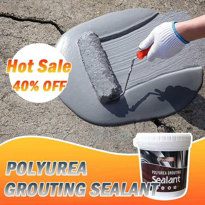 Polyurea injektions fugemasse i en tønde, grå spray fugemasse til lækagesikring og overfladebeskyttelse, 500g eller 1kg.