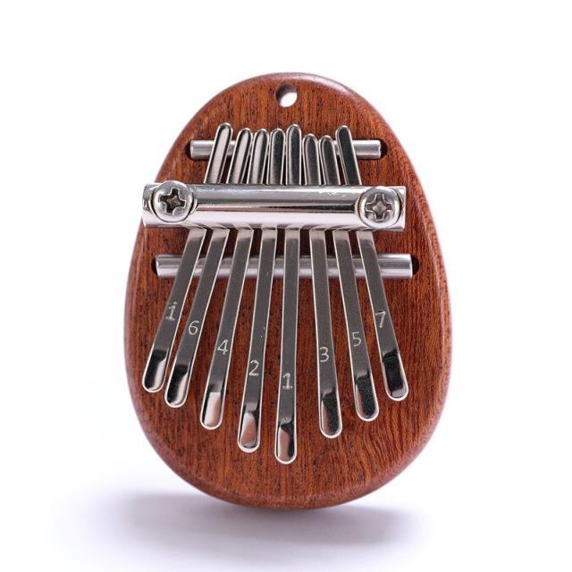 Træ Tå-Klaver, 8 tangenter, buede tangenter, ergonomisk design, sjov musik for børn og voksne, læringsinstrument.