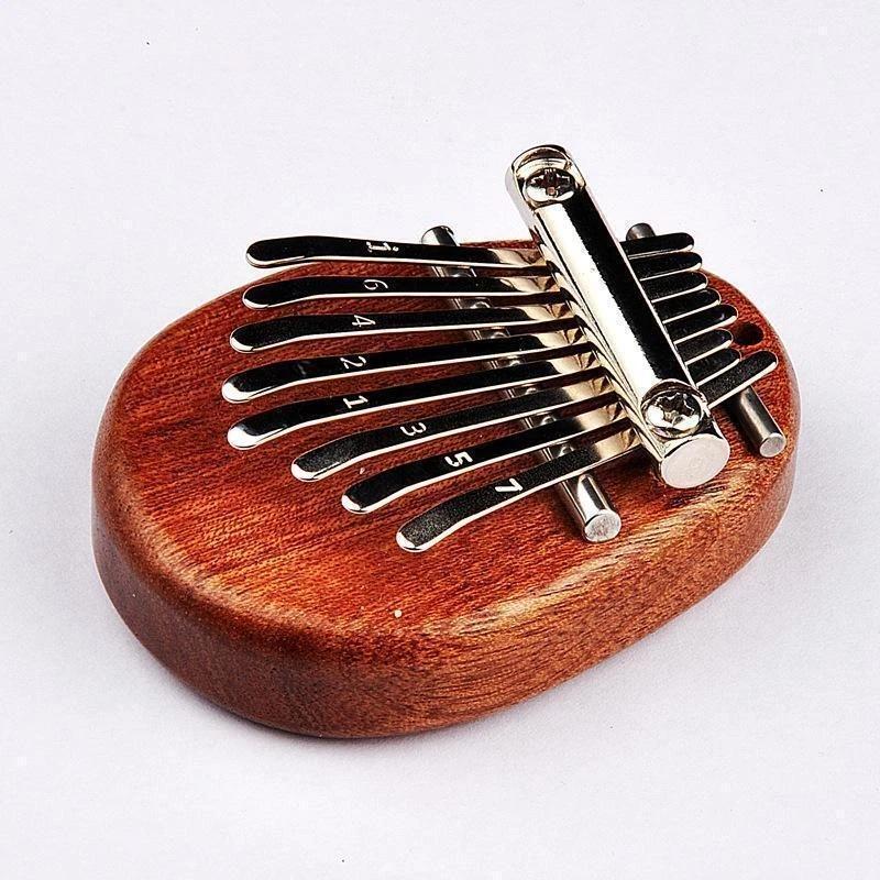 Træ Tå-Klaver, 8 tangenter, buede tangenter, ergonomisk design, sjov musik for børn og voksne, læringsinstrument.
