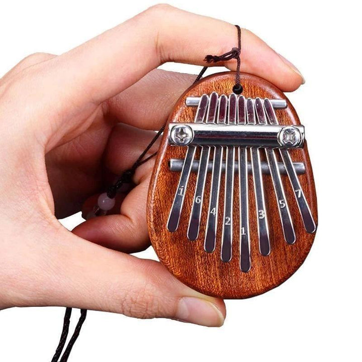 Træ Tå-Klaver, 8 tangenter, buede tangenter, ergonomisk design, sjov musik for børn og voksne, læringsinstrument.