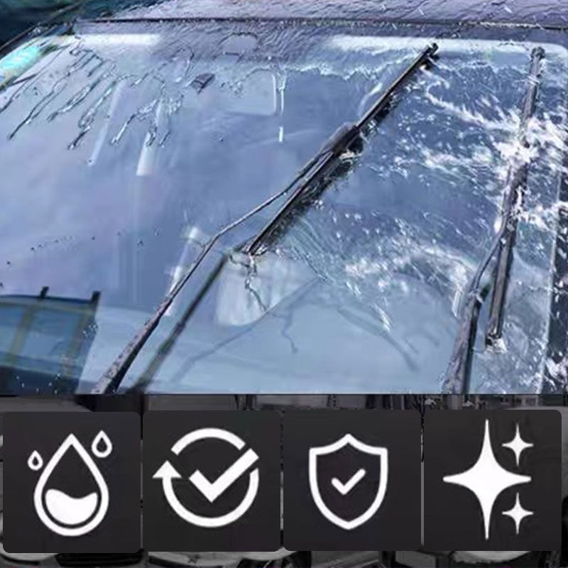 Punainen auton lasinpuhdistusaine, ergonominen muotoilu, tehokas öljykalvojen poisto, kirkkauden palauttamiseen autoikkunoiss