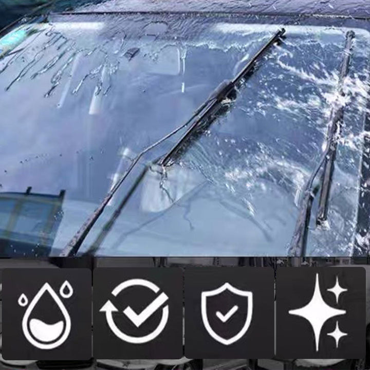 Punainen auton lasinpuhdistusaine, ergonominen muotoilu, tehokas öljykalvojen poisto, kirkkauden palauttamiseen autoikkunoiss