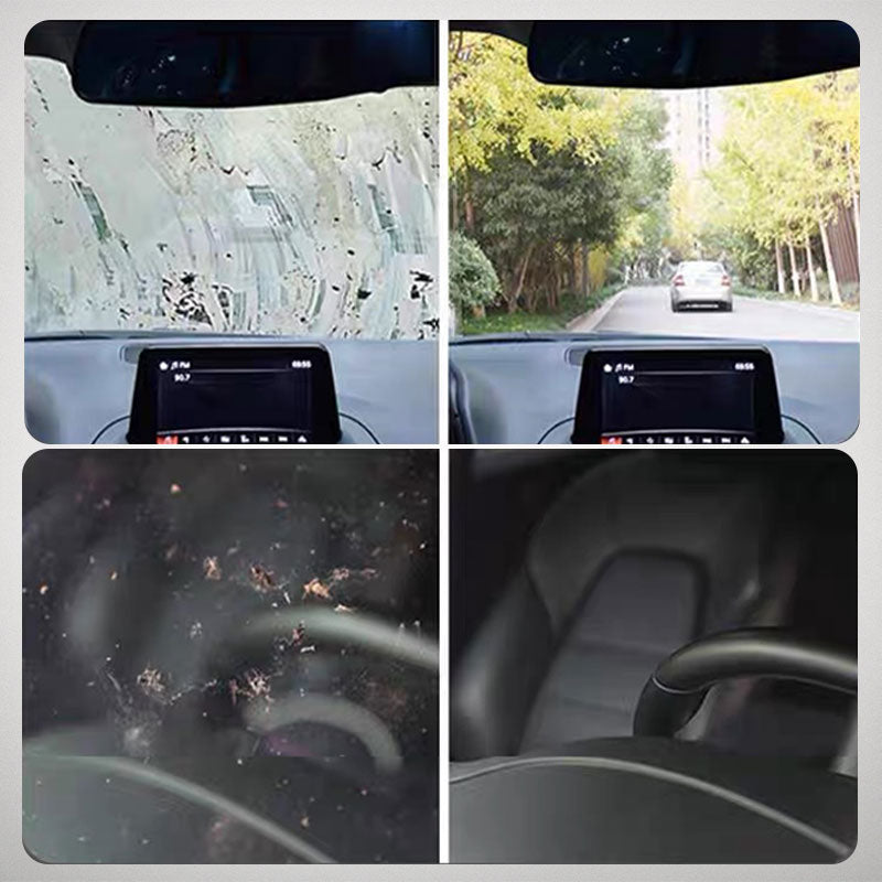 Punainen auton lasinpuhdistusaine, ergonominen muotoilu, tehokas öljykalvojen poisto, kirkkauden palauttamiseen autoikkunoiss