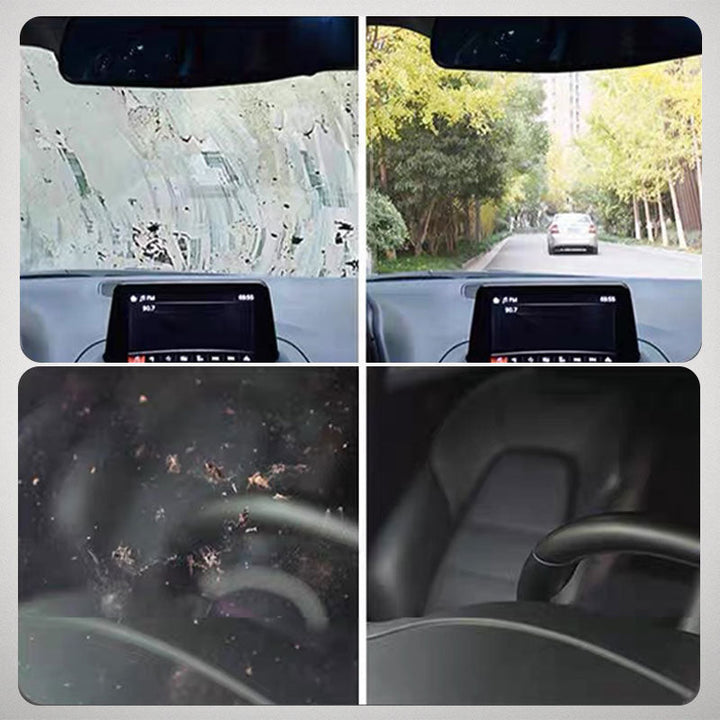 Punainen auton lasinpuhdistusaine, ergonominen muotoilu, tehokas öljykalvojen poisto, kirkkauden palauttamiseen autoikkunoiss