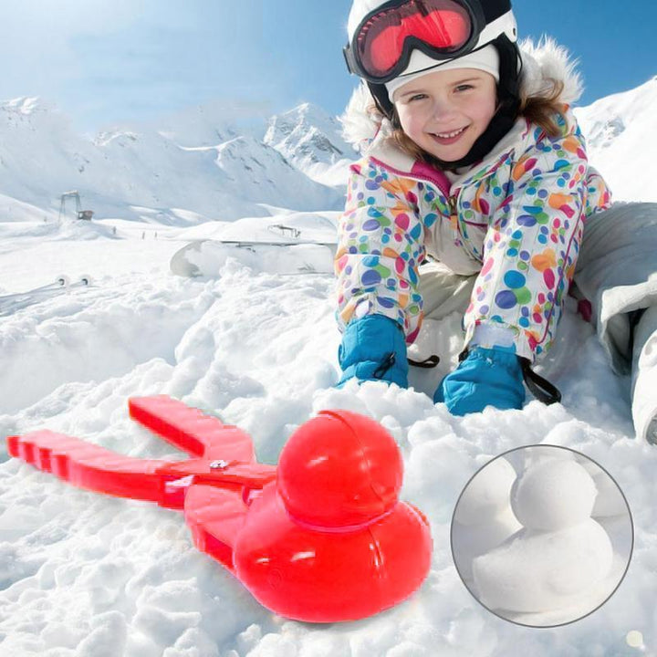 Rød mini snegleform til legende vinterleg, let og nem at bruge, perfekte snebolde hurtigt.