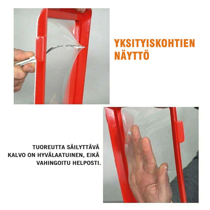 Rød-hvid madopbevaringsbakke til hjemmebrug, elastisk membran, moderne design, tæt lukning, holdbar.