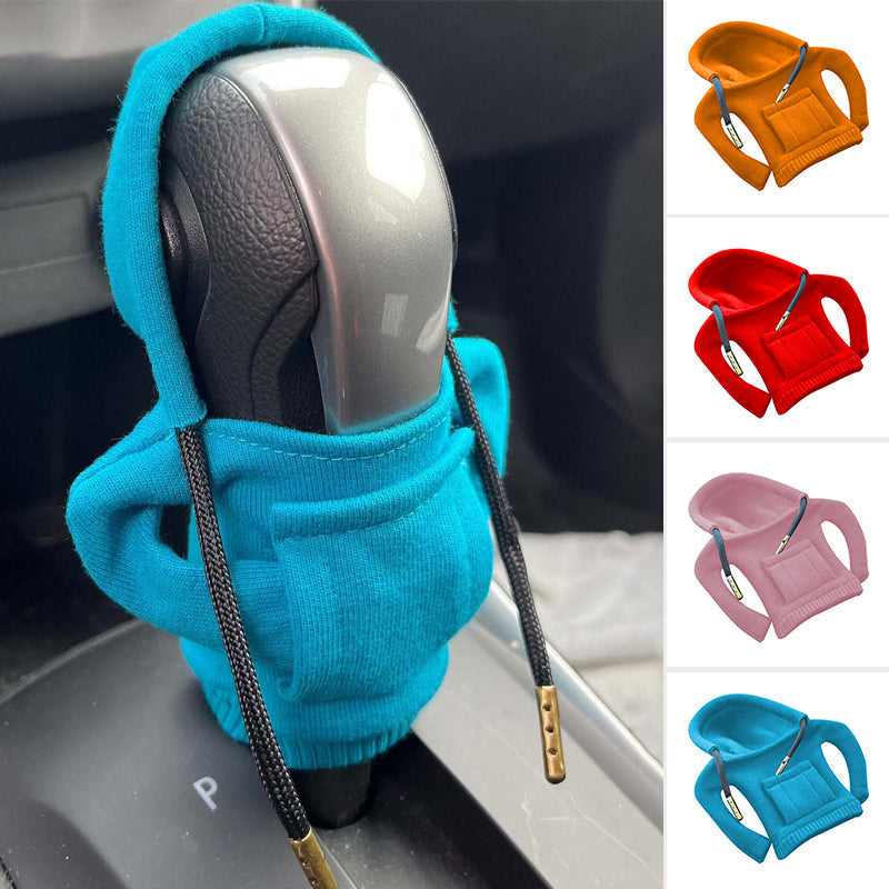 Elegant cotton gearshift cover for car, stylish and multicolor, protects against scratches and adds interior elegance.