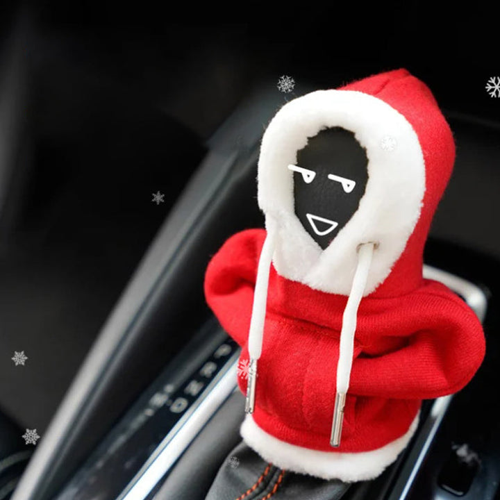 Elegant cotton gearshift cover for car, stylish and multicolor, protects against scratches and adds interior elegance.