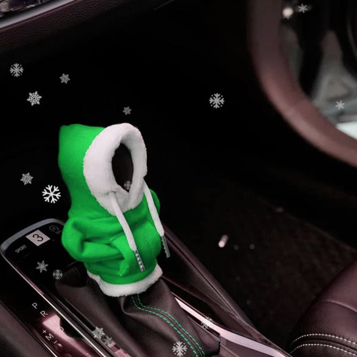 Elegant cotton gearshift cover for car, stylish and multicolor, protects against scratches and adds interior elegance.